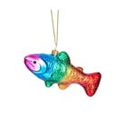 Steklen okrasek za jelko 7 cm Rainbow Trout – Sass & Belle