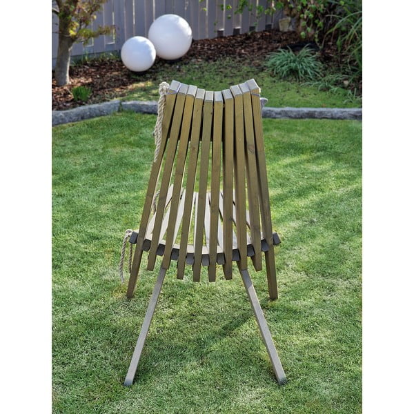 Sivi leseni vrtni stol Falun - Garden Pleasure-image-3