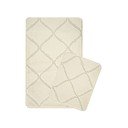 Kremno bele kopalniške preproge v kompletu 2 ks 50x80 cm Cizgili – Foutastic