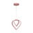 Rožnata kovinska LED viseča svetilka ø 22 cm Sevinc – Squid Lighting