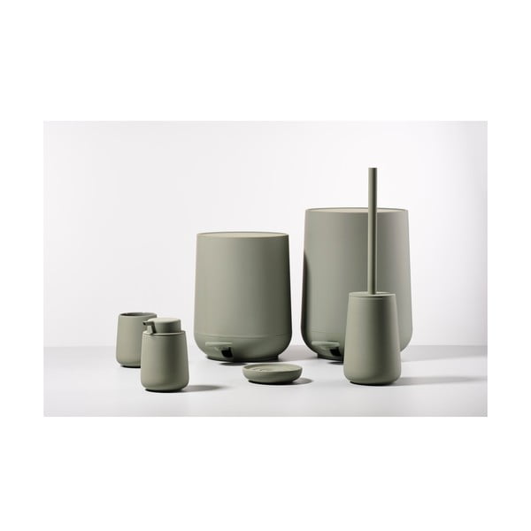 Zelen koš za smeti s pedalom Zone Nova, 3 L-image-2