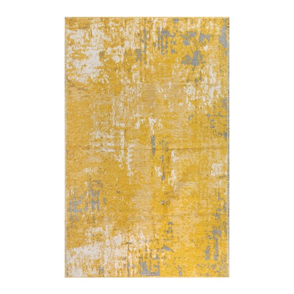 Reverzibilna rumeno-siva preproga Vitaus Dinah, 77 x 200 cm