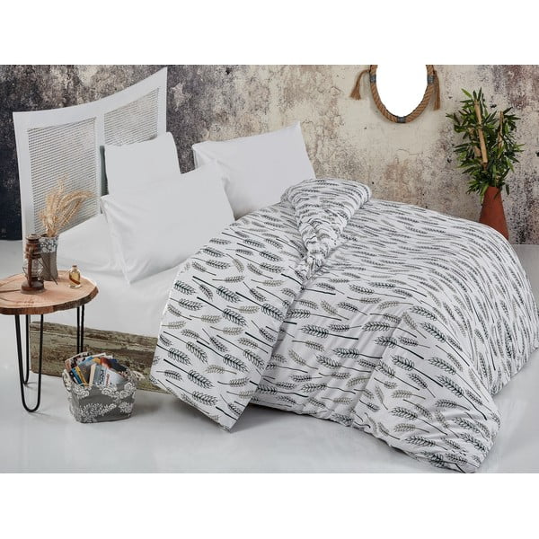 Bela bombažna posteljnina za zakonsko posteljo 200x200 cm Asir – Mijolnir