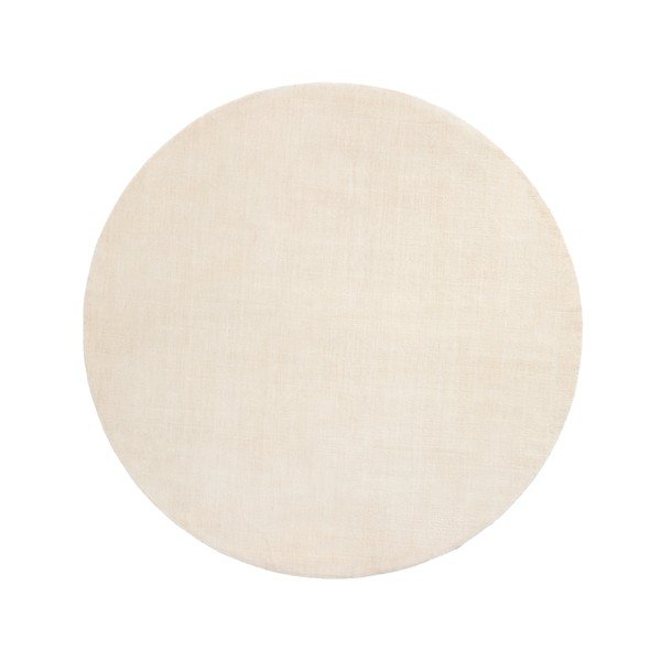Kremno bela okrogla preproga ø 200 cm Empuries – Kave Home