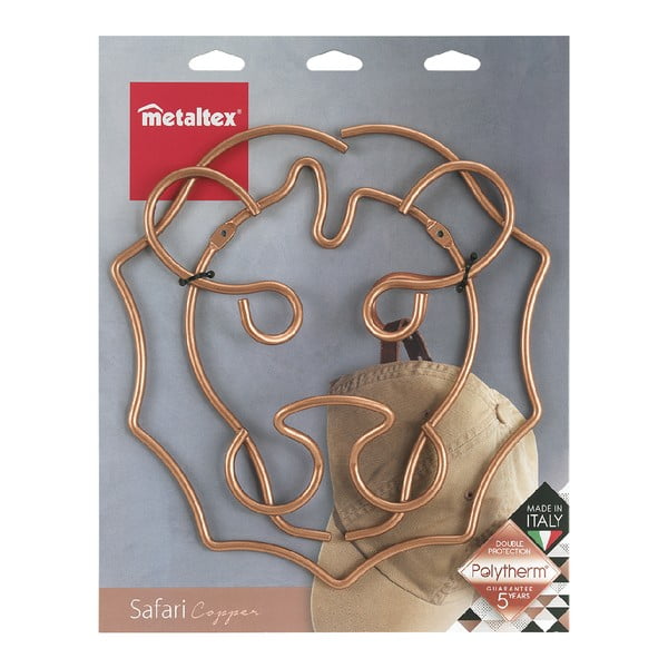 Stenski obešalnik v obliki leva Metaltex, širina 27 cm-image-2