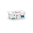 Bela plastična otroška škatla za shranjevanje 34x19x12 cm C Box Style – KIS