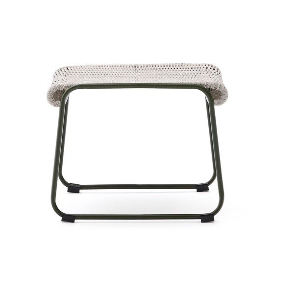 Prašno zelen vrtni tabure Maurina – Kave Home-image-3