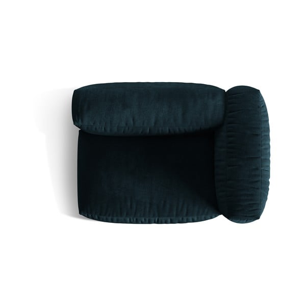 Temno moder žameten modul za sedežno garnituro (desni kot) Martina – Micadoni -image-3