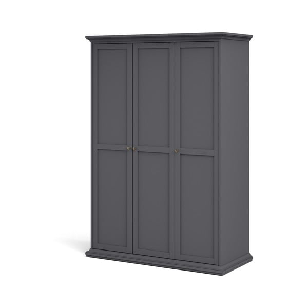 Siva garderobna omara 139x201 cm Paris – Tvilum-image-2