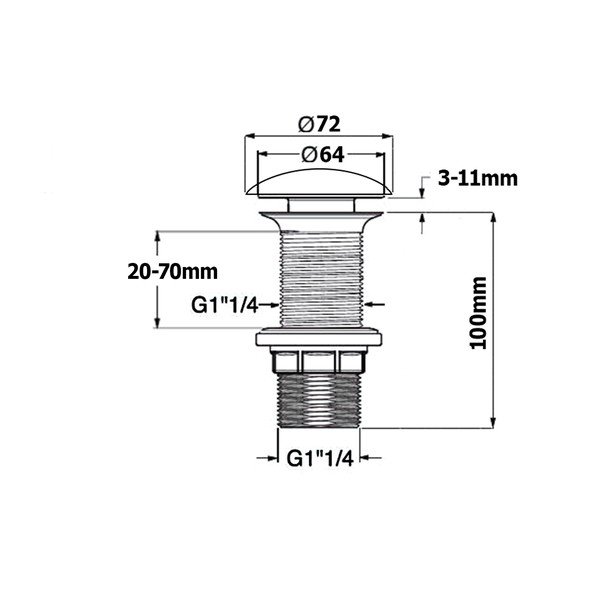 Zgornji del sifona za umivalnik Infinity – Sapho-image-2