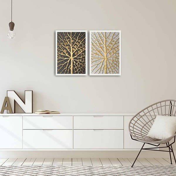 Slika iz dveh delov Domači listi, 72 x 50 cm-image-1