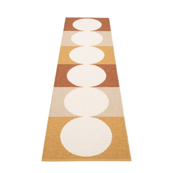 Oker rumen/kremno bel zunanji in notranji tekač 70x280 cm Otto Harvest – Pappelina-image-2