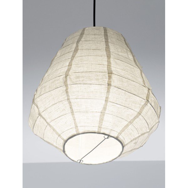 Bela lanena viseča svetilka ø 36 cm Linnet – Nova Luce-image-1