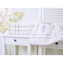 Svetlo vijolična/kremno bela brisača 50x90 cm – B.E.S.