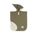 Kaki zelen otroški pončo iz muslina velikosti M – Malomi Kids