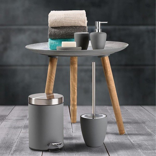 Zone Konfetni sivi koš s pedali, 3 l-image-1