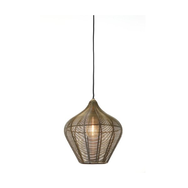 Kovinska viseča svetilka v bronasti barvi ø 27 cm Alvaro – Light & Living-image-2