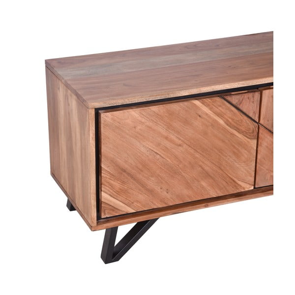 TV omarica iz masivne akacije v naravni barvi 150x51x40 cm Ambala – Interia Home & Living-image-4