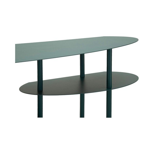 Zelenomodra kovinska stranska mizica 34x118 cm Saturn – Mauro Ferretti-image-4