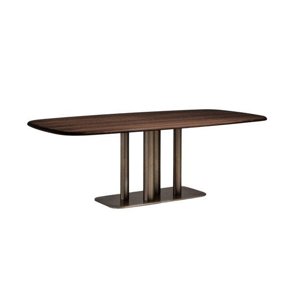 Jedilna miza v orehovem dekorju 110x220 cm Melvar – Kave Home