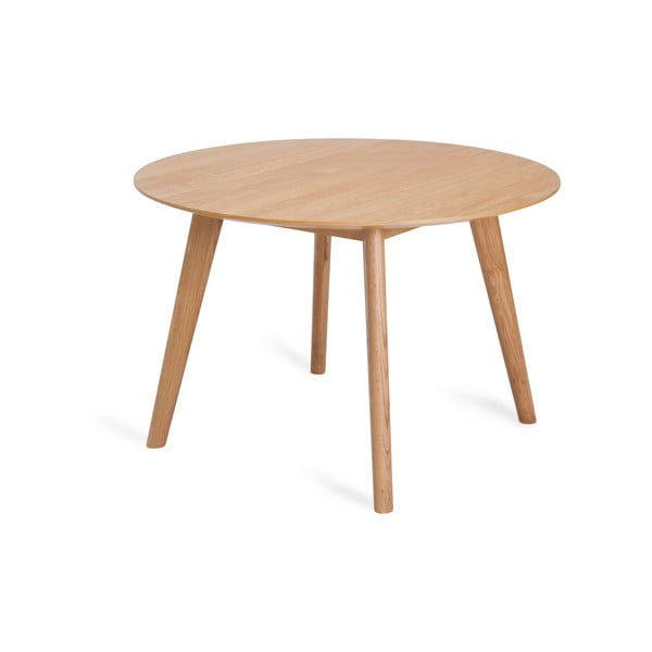 Okrogla jedilna miza v hrastovem dekorju ø 115 cm Rho – Unique Furniture