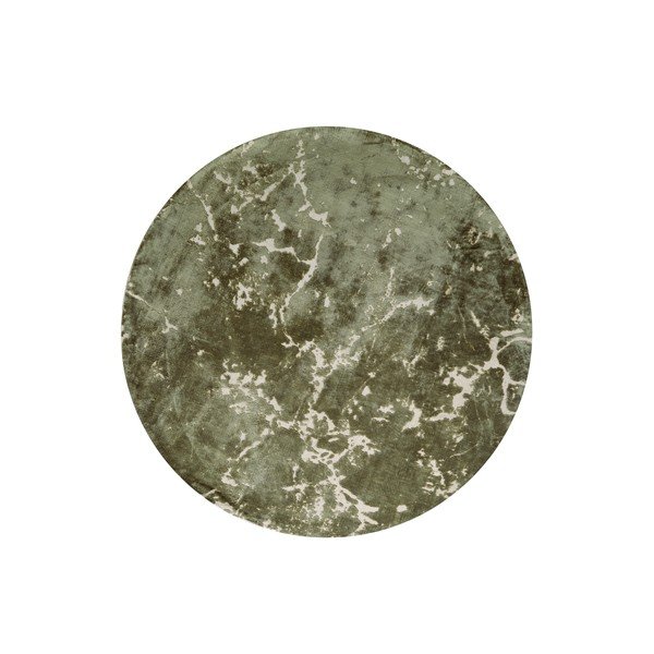 Kaki zelena okrogla preproga ø 200 cm Sjors - Light & Living