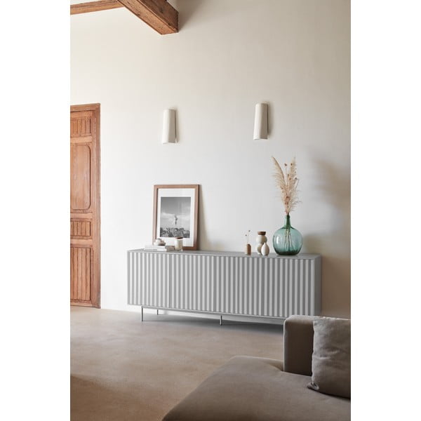 Siva nizka komoda 211x80 cm Sierra – Teulat-image-1