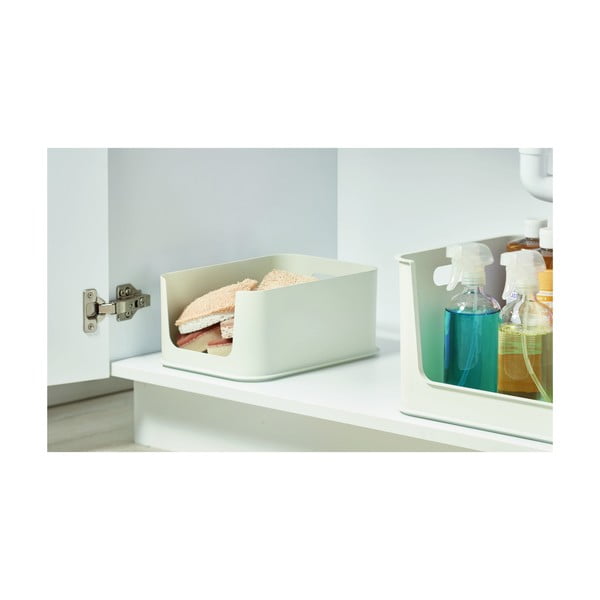 Bela škatla za shranjevanje iDesign Eco Open, 21,3 x 30,2 cm-image-3