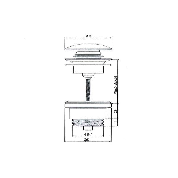 Zgornji del sifona za umivalnik – Sapho-image-2