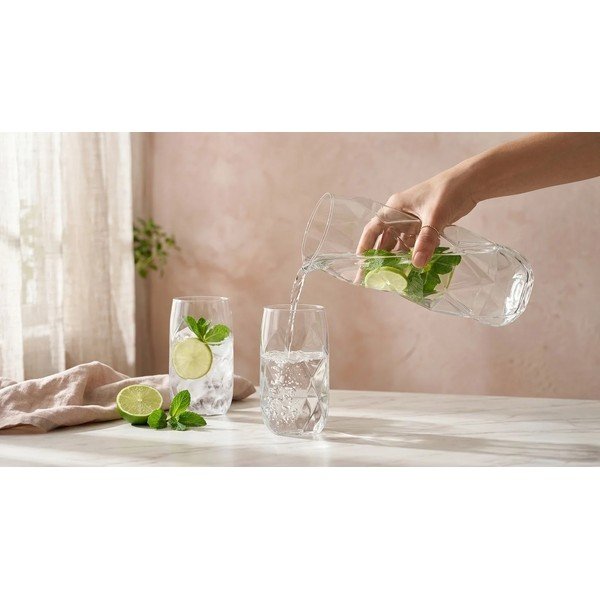 Kozarci v kompletu 6 ks iz borosilikatnega stekla 400 ml Geo – Vialli Design-image-4