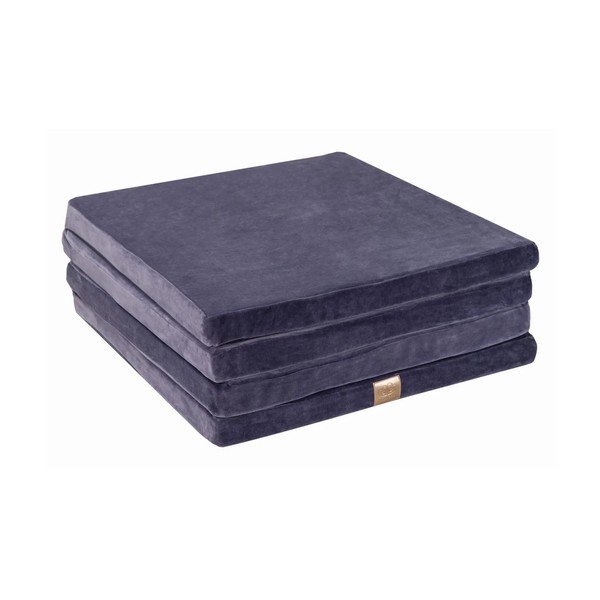 Prašno modra otroška igralna podloga 120x120 cm – Meowbaby-image-2