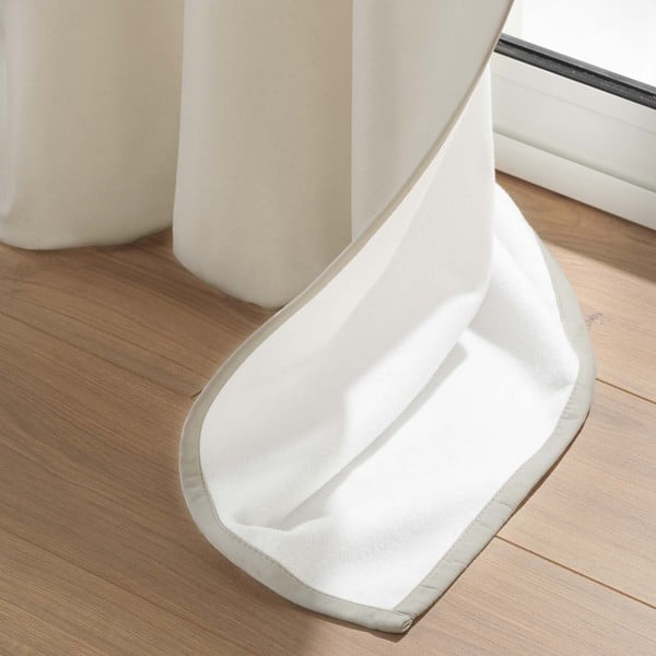 Bež izolacijska zavesa iz mikrovlaken 135x260 cm Micropolar – douceur d'intérieur-image-3