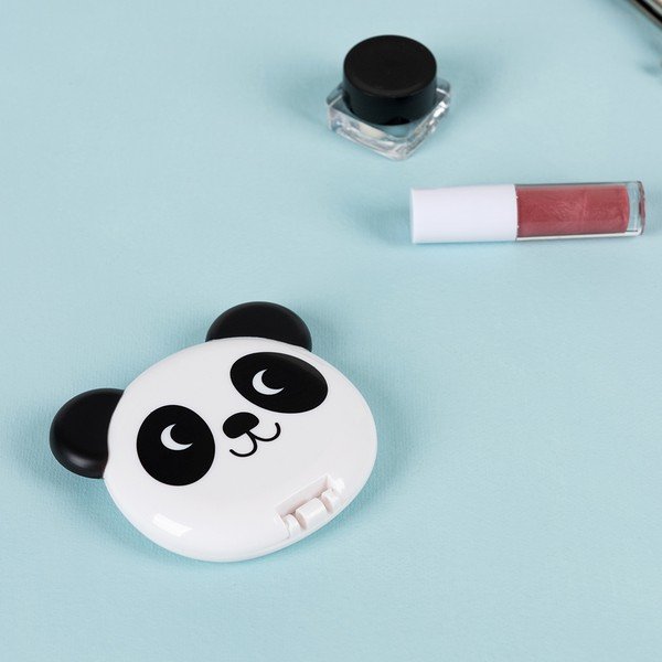 Kozmetično povečevalno ogledalo 8x7 cm Miko the Panda – Rex London-image-1