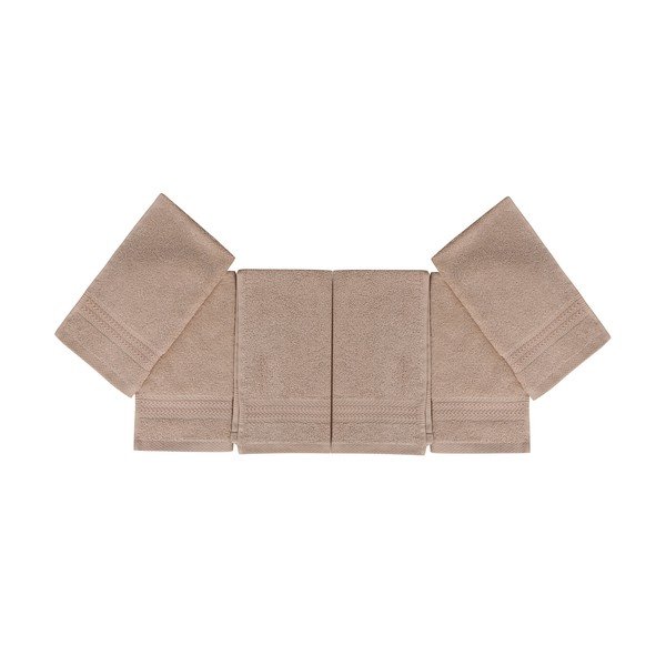 Komplet 6 bež kopalnih brisač, 50 x 30 cm-image-2
