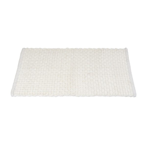 Bela tekstilna kopalniška preproga 50x80 cm Ecoli – Wenko-image-2