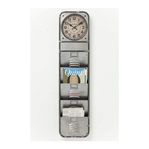 Stenska ura s predali za revije Kare Design Thinktank