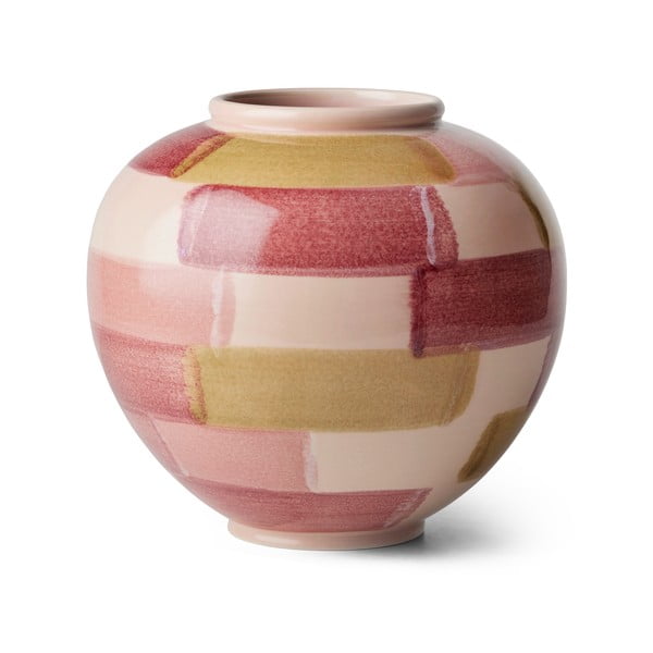 Rožnata keramična vaza ø 21,5 cm Canvas - Kähler Design