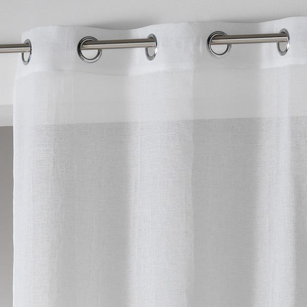 Bela prosojna zavesa 140x280 cm Telma – douceur d'intérieur-image-3