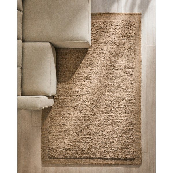 Bež ročno tkana volnena preproga 200x300 cm Marely – Kave Home-image-1