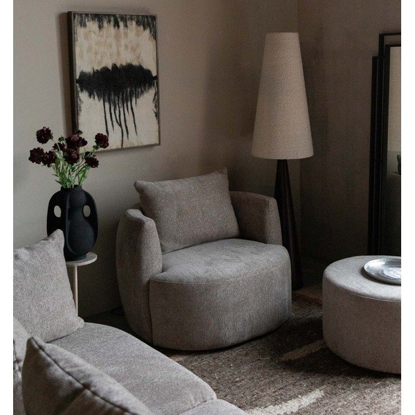 Svetlo rjav fotelj Rocca – Dutchbone-image-3