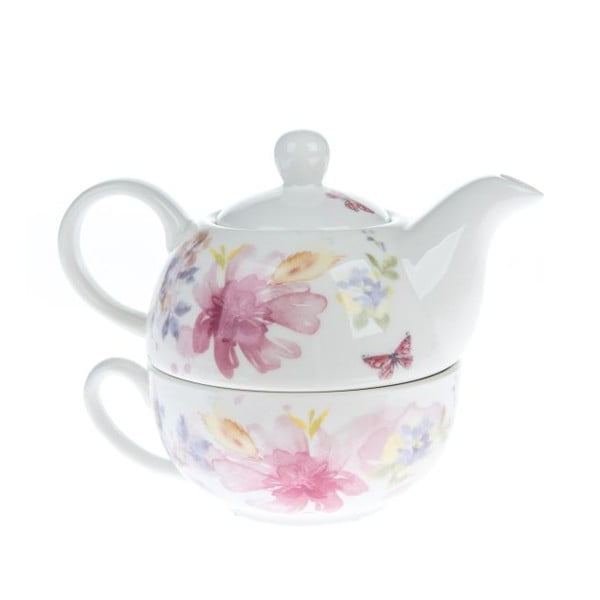 Bel porcelanast čajni servis – Dakls