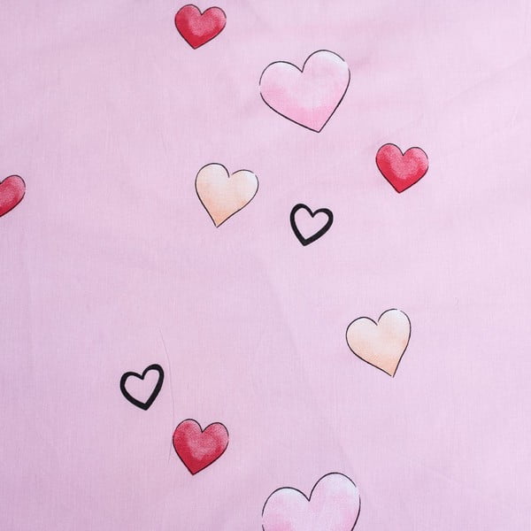 Rožnato-bela enojna bombažna otroška posteljnina 140x200 cm Minnie "White" – Jerry Fabrics-image-4