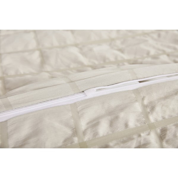 Bež enojna posteljnina iz krepa 140x200 cm Naomi – My House-image-2