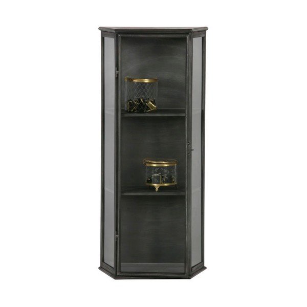 Črna kovinska vitrina BePureHome Trophy-image-1