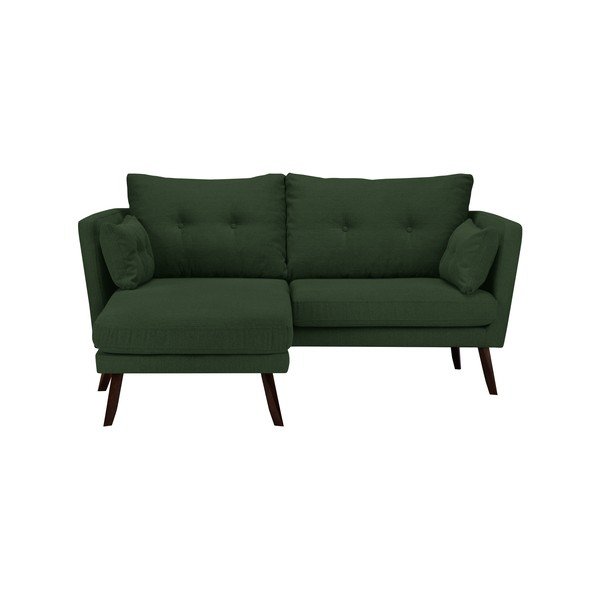 Zelena trisedežna zofa Mazzini Sofas Elena, z ležalnikom v levem kotu-image-4
