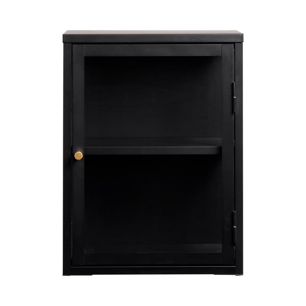 Črna kovinska vitrina 45x60 cm Carmel – Unique Furniture