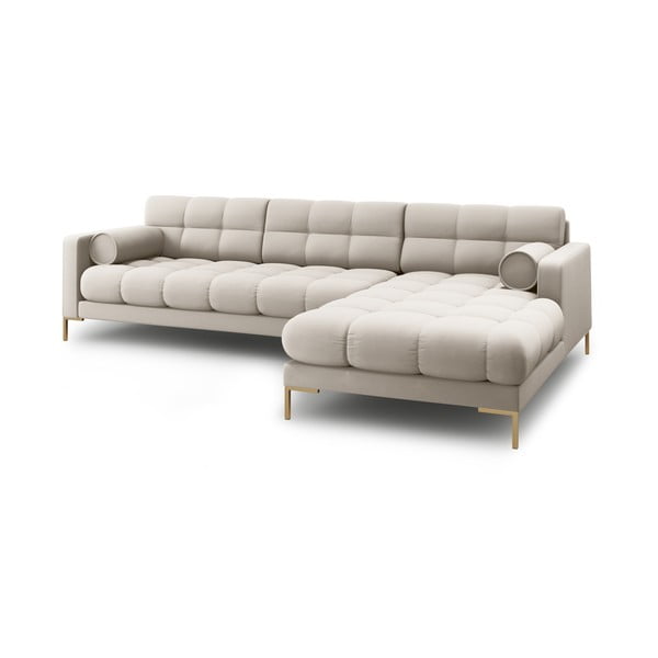 Bež kotna sedežna garnitura (desni kot) Bali – Cosmopolitan Design-image-4