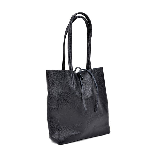 Črna usnjena torbica Cardoni Vera-image-2