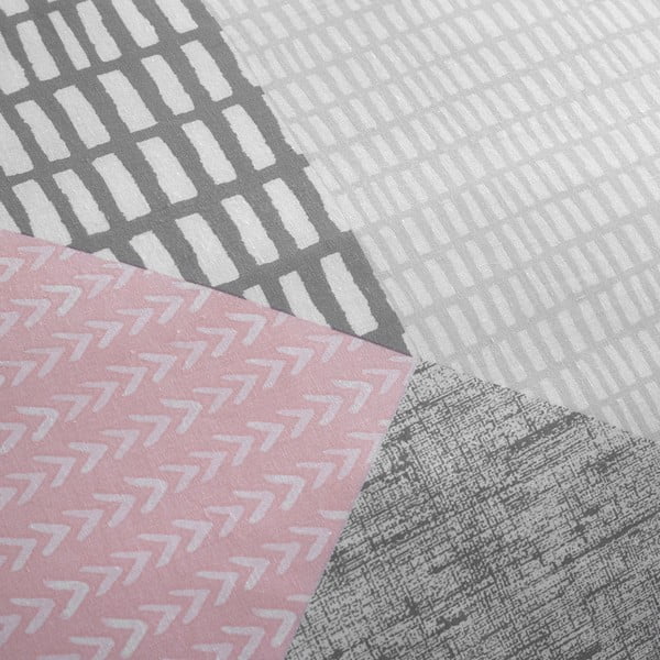 Rožnata enojna posteljnina 135x200 cm Larsson Geo – Catherine Lansfield-image-3