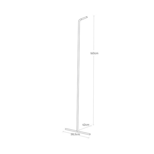 Belo kovinsko stensko stojalo za oblačila Tower – YAMAZAKI-image-3